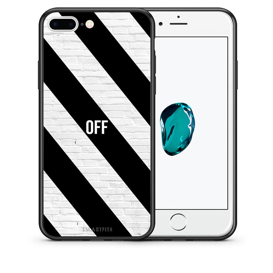 Θήκη iPhone 7 Plus/8 Plus Get Off από τη Smartfits με σχέδιο στο πίσω μέρος και μαύρο περίβλημα | iPhone 7 Plus/8 Plus Get Off case with colorful back and black bezels