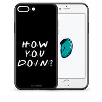 Thumbnail for Θήκη iPhone 7 Plus/8 Plus How You Doin από τη Smartfits με σχέδιο στο πίσω μέρος και μαύρο περίβλημα | iPhone 7 Plus/8 Plus How You Doin case with colorful back and black bezels