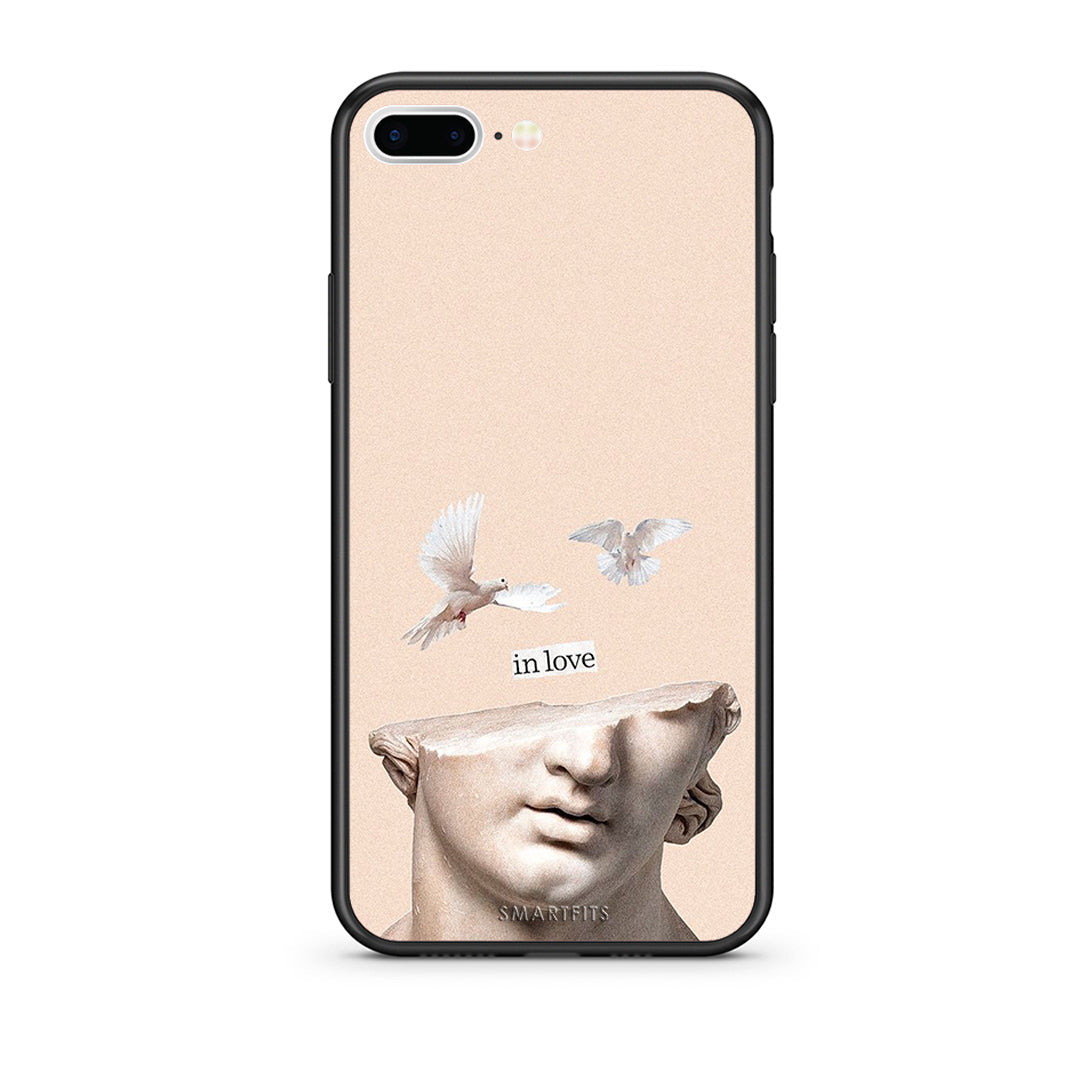 iPhone 7 Plus/8 Plus In Love θήκη από τη Smartfits με σχέδιο στο πίσω μέρος και μαύρο περίβλημα | Smartphone case with colorful back and black bezels by Smartfits