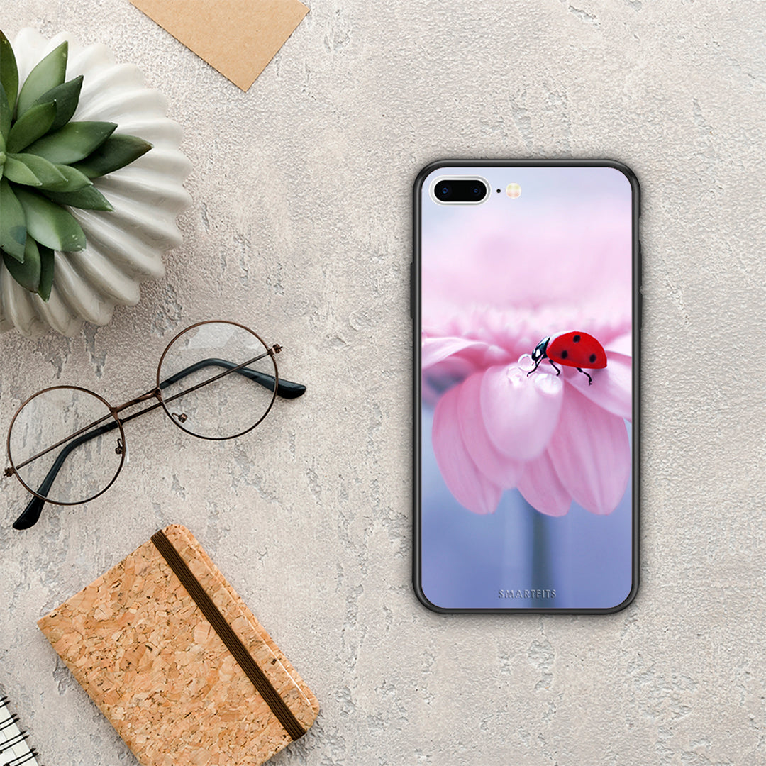 Ladybug Flower - iPhone 7 Plus / 8 Plus θήκη