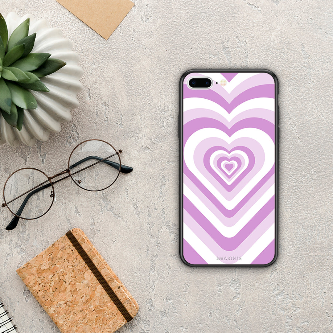 Lilac Hearts - iPhone 7 Plus / 8 Plus case