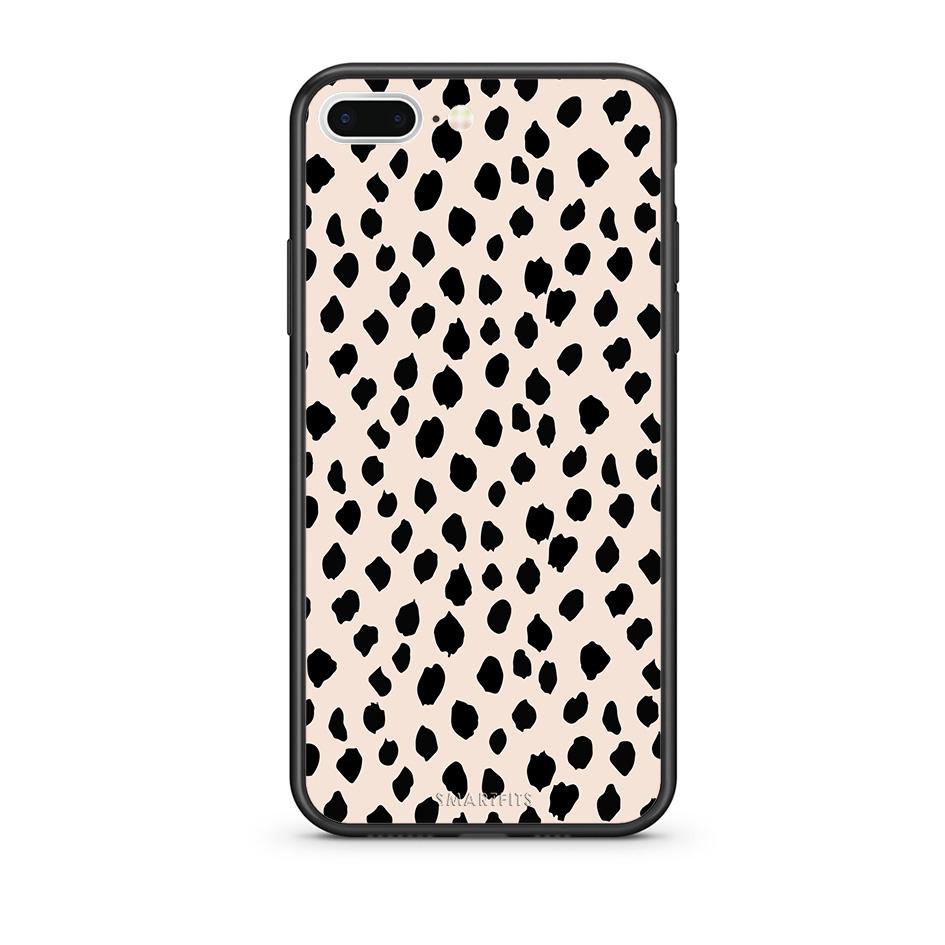 iPhone 7 Plus/8 Plus New Polka Dots θήκη από τη Smartfits με σχέδιο στο πίσω μέρος και μαύρο περίβλημα | Smartphone case with colorful back and black bezels by Smartfits