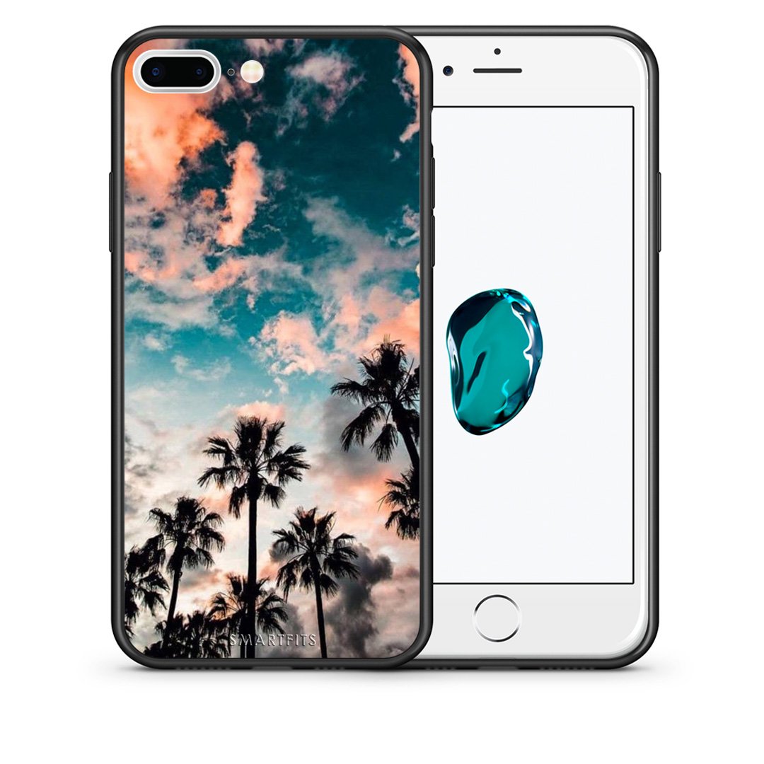 Θήκη iPhone 7 Plus/8 Plus Sky Summer από τη Smartfits με σχέδιο στο πίσω μέρος και μαύρο περίβλημα | iPhone 7 Plus/8 Plus Sky Summer case with colorful back and black bezels