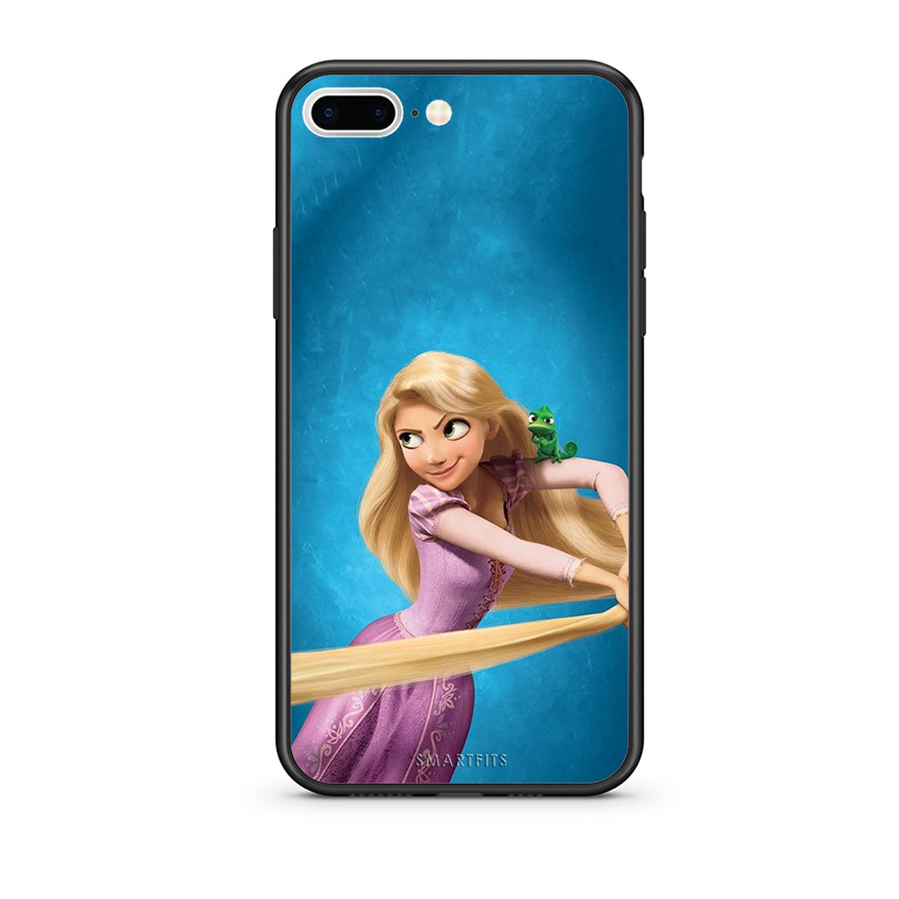 iPhone 7 Plus / 8 Plus Tangled 2 Θήκη Αγίου Βαλεντίνου από τη Smartfits με σχέδιο στο πίσω μέρος και μαύρο περίβλημα | Smartphone case with colorful back and black bezels by Smartfits