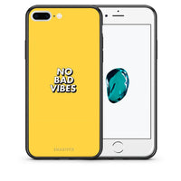 Thumbnail for Θήκη iPhone 7 Plus/8 Plus Vibes Text από τη Smartfits με σχέδιο στο πίσω μέρος και μαύρο περίβλημα | iPhone 7 Plus/8 Plus Vibes Text case with colorful back and black bezels