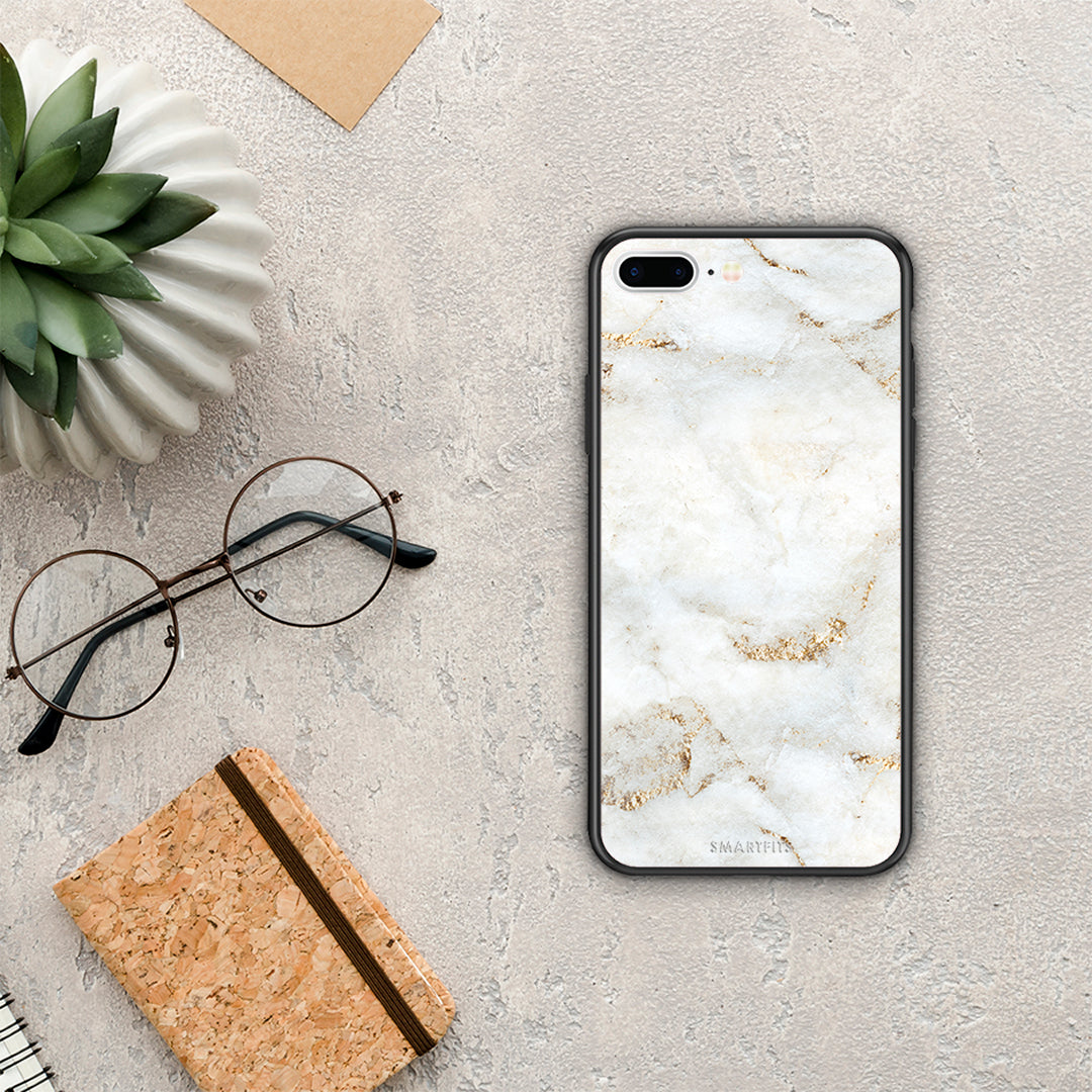 White Gold Marble - iPhone 7 Plus / 8 Plus case