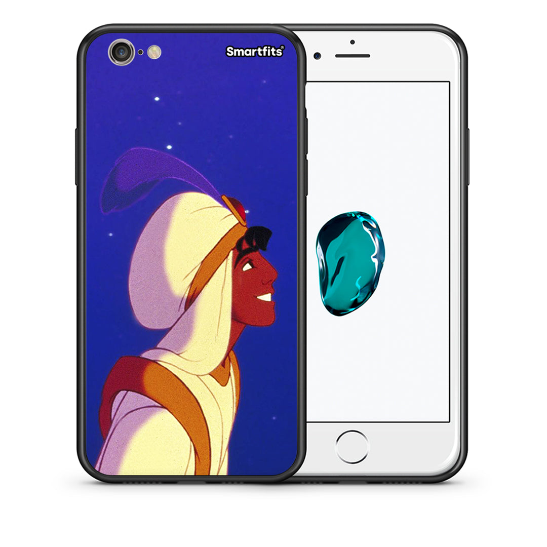 Θήκη iPhone 6/6s Alladin And Jasmine Love 1 από τη Smartfits με σχέδιο στο πίσω μέρος και μαύρο περίβλημα | iPhone 6/6s Alladin And Jasmine Love 1 case with colorful back and black bezels