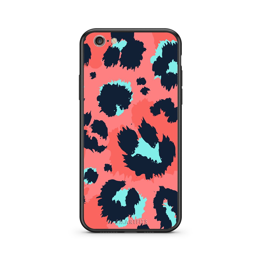 22 - iphone 6 plus 6s plus Pink Leopard Animal case, cover, bumper