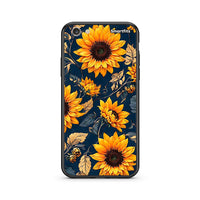 Thumbnail for iphone 6 6s Autumn Sunflowers Θήκη από τη Smartfits με σχέδιο στο πίσω μέρος και μαύρο περίβλημα | Smartphone case with colorful back and black bezels by Smartfits