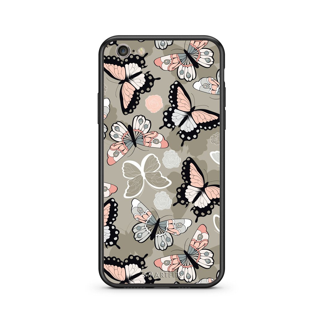 135 - iphone 6 6s Butterflies Boho case, cover, bumper