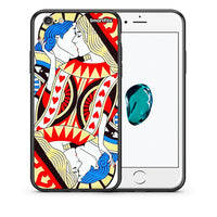 Thumbnail for Θήκη iPhone 7/8/SE 2020 Card Love από τη Smartfits με σχέδιο στο πίσω μέρος και μαύρο περίβλημα | iPhone 7/8/SE 2020 Card Love case with colorful back and black bezels