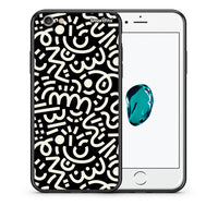 Thumbnail for Θήκη iPhone 6 / 6s Doodle Art από τη Smartfits με σχέδιο στο πίσω μέρος και μαύρο περίβλημα | iPhone 6 / 6s Doodle Art case with colorful back and black bezels