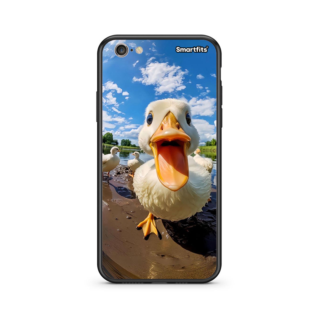 iPhone 7/8 Duck Face θήκη από τη Smartfits με σχέδιο στο πίσω μέρος και μαύρο περίβλημα | Smartphone case with colorful back and black bezels by Smartfits