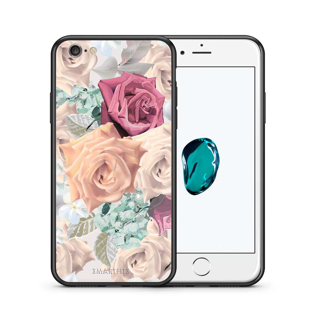 Θήκη iPhone 6 Plus/6s Plus Bouquet Floral από τη Smartfits με σχέδιο στο πίσω μέρος και μαύρο περίβλημα | iPhone 6 Plus/6s Plus Bouquet Floral case with colorful back and black bezels