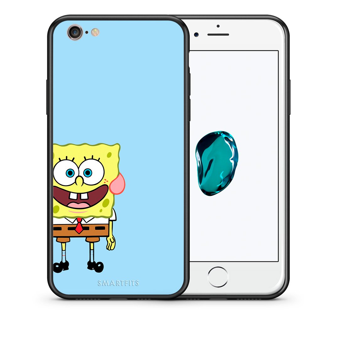 Θήκη iPhone 6 Plus/6s Plus Friends Bob από τη Smartfits με σχέδιο στο πίσω μέρος και μαύρο περίβλημα | iPhone 6 Plus/6s Plus Friends Bob case with colorful back and black bezels