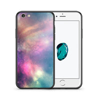 Thumbnail for Θήκη iPhone 7/8/SE 2020 Rainbow Galaxy από τη Smartfits με σχέδιο στο πίσω μέρος και μαύρο περίβλημα | iPhone 7/8/SE 2020 Rainbow Galaxy case with colorful back and black bezels