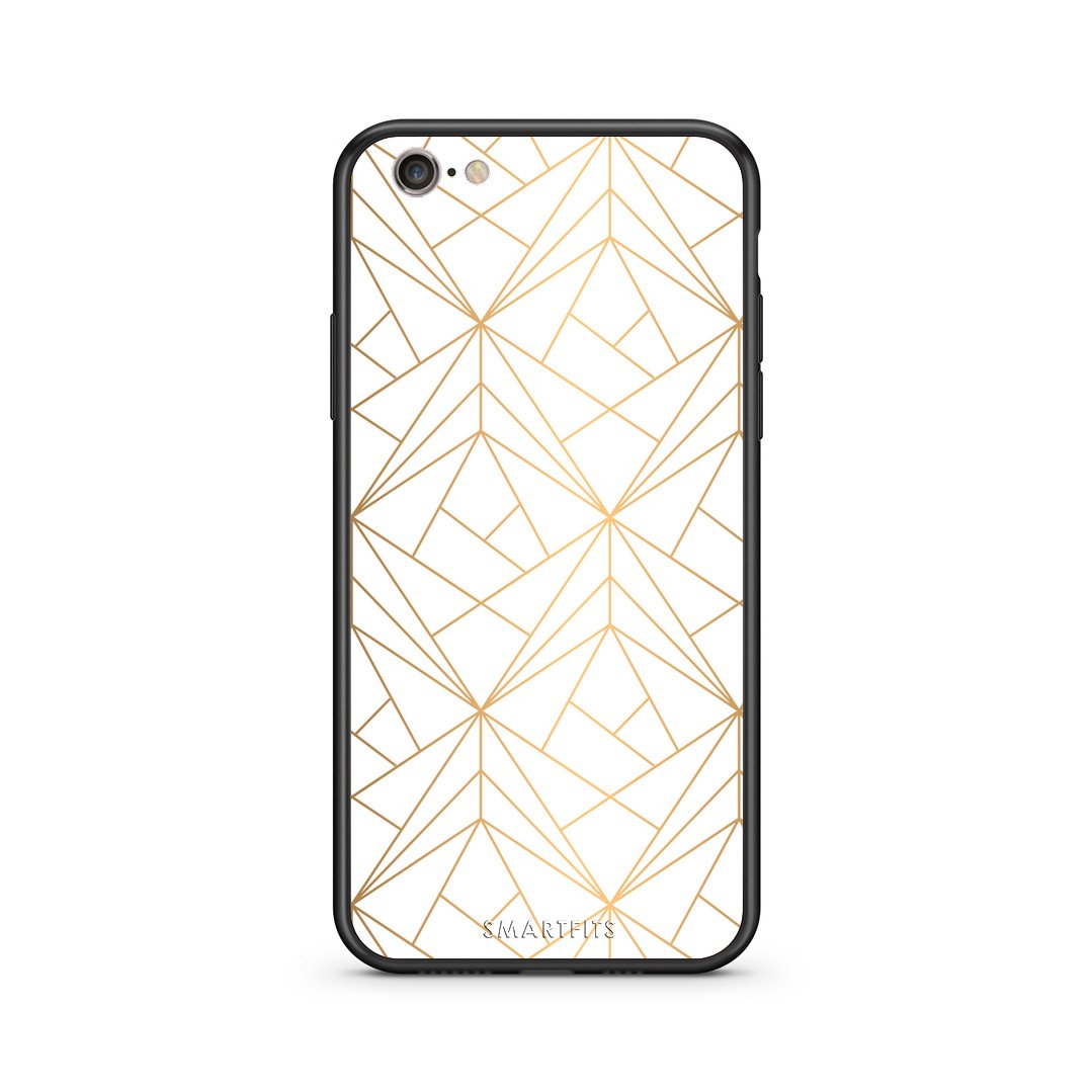 111 - iphone 6 6s Luxury White Geometric case, cover, bumper