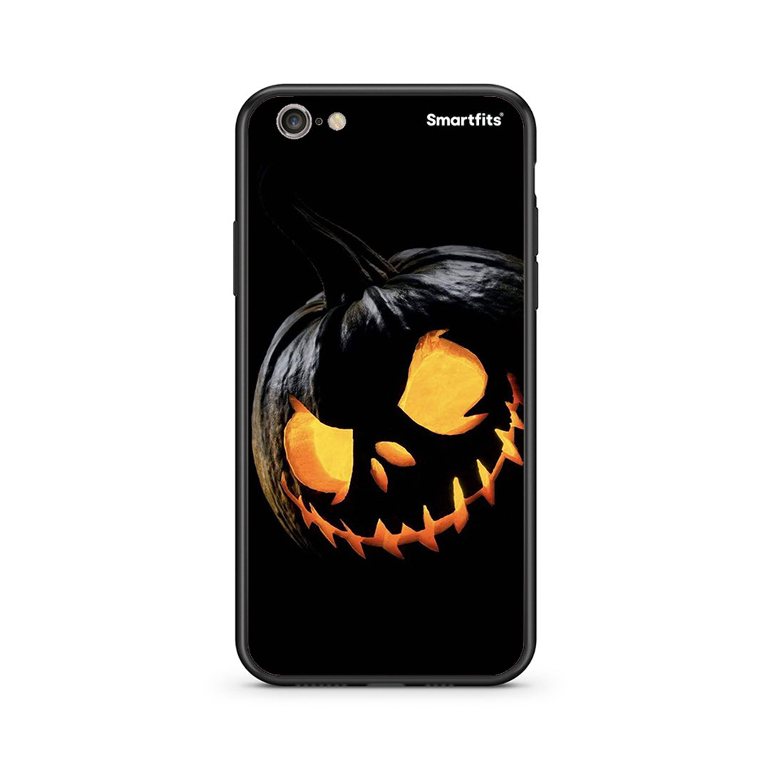 iphone 6 6s Halloween Scary Pumpkin Θήκη από τη Smartfits με σχέδιο στο πίσω μέρος και μαύρο περίβλημα | Smartphone case with colorful back and black bezels by Smartfits