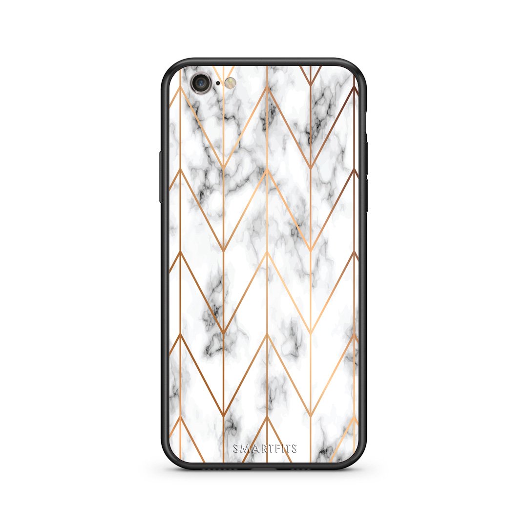 44 - iphone 6 6s Gold Geometric Marble case, cover, bumper