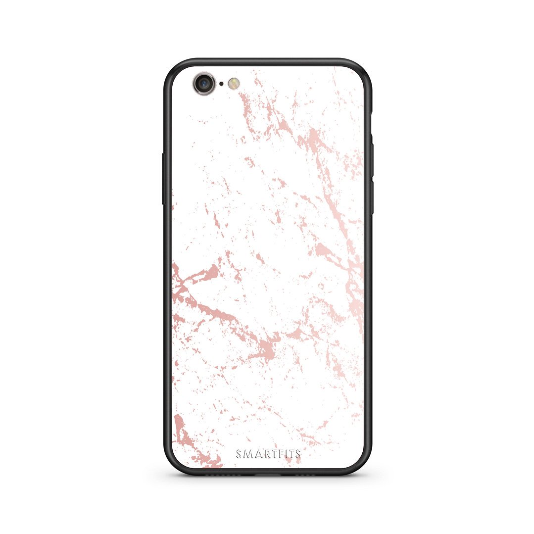 116 - iphone 6 6s Pink Splash Marble case, cover, bumper