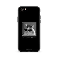 Thumbnail for iPhone 7/8 Meme Cat θήκη από τη Smartfits με σχέδιο στο πίσω μέρος και μαύρο περίβλημα | Smartphone case with colorful back and black bezels by Smartfits