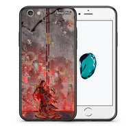 Thumbnail for Θήκη iPhone 7/8/SE 2020 Nezuko Kamado από τη Smartfits με σχέδιο στο πίσω μέρος και μαύρο περίβλημα | iPhone 7/8/SE 2020 Nezuko Kamado case with colorful back and black bezels