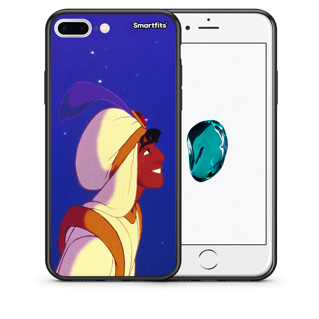 Θήκη iPhone 7 Plus/8 Plus Alladin And Jasmine Love 1 από τη Smartfits με σχέδιο στο πίσω μέρος και μαύρο περίβλημα | iPhone 7 Plus/8 Plus Alladin And Jasmine Love 1 case with colorful back and black bezels