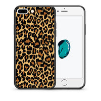 Thumbnail for Θήκη iPhone 7 Plus/8 Plus Leopard Animal από τη Smartfits με σχέδιο στο πίσω μέρος και μαύρο περίβλημα | iPhone 7 Plus/8 Plus Leopard Animal case with colorful back and black bezels