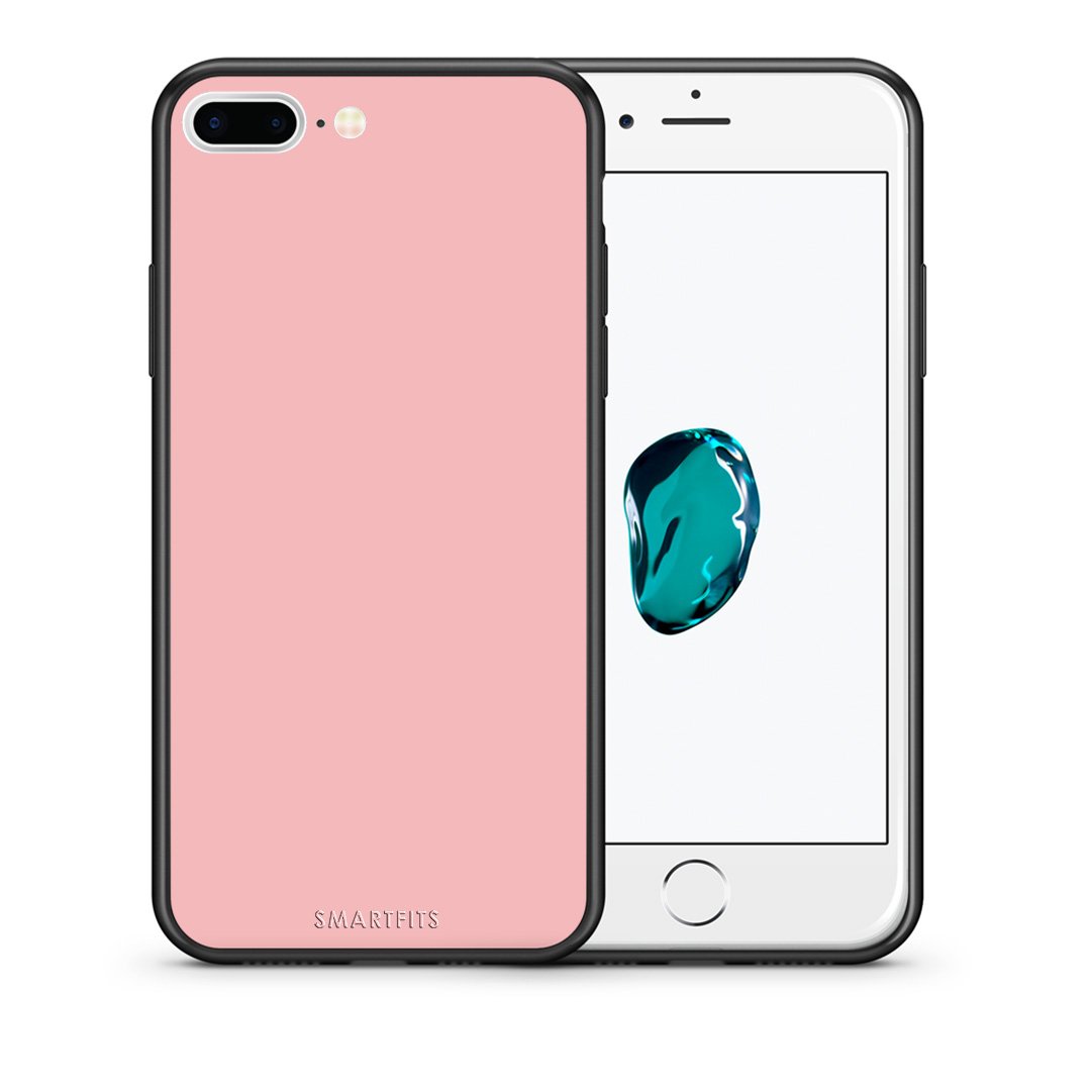 Θήκη iPhone 7 Plus/8 Plus Nude Color από τη Smartfits με σχέδιο στο πίσω μέρος και μαύρο περίβλημα | iPhone 7 Plus/8 Plus Nude Color case with colorful back and black bezels