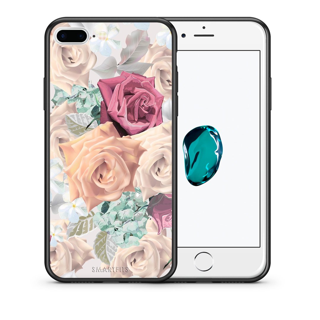Θήκη iPhone 7 Plus/8 Plus Bouquet Floral από τη Smartfits με σχέδιο στο πίσω μέρος και μαύρο περίβλημα | iPhone 7 Plus/8 Plus Bouquet Floral case with colorful back and black bezels
