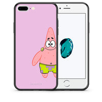 Thumbnail for Θήκη iPhone 7 Plus/8 Plus  Friends Patrick από τη Smartfits με σχέδιο στο πίσω μέρος και μαύρο περίβλημα | iPhone 7 Plus/8 Plus  Friends Patrick case with colorful back and black bezels
