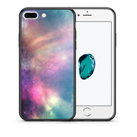 Thumbnail for Θήκη iPhone 7 Plus/8 Plus Rainbow Galaxy από τη Smartfits με σχέδιο στο πίσω μέρος και μαύρο περίβλημα | iPhone 7 Plus/8 Plus Rainbow Galaxy case with colorful back and black bezels
