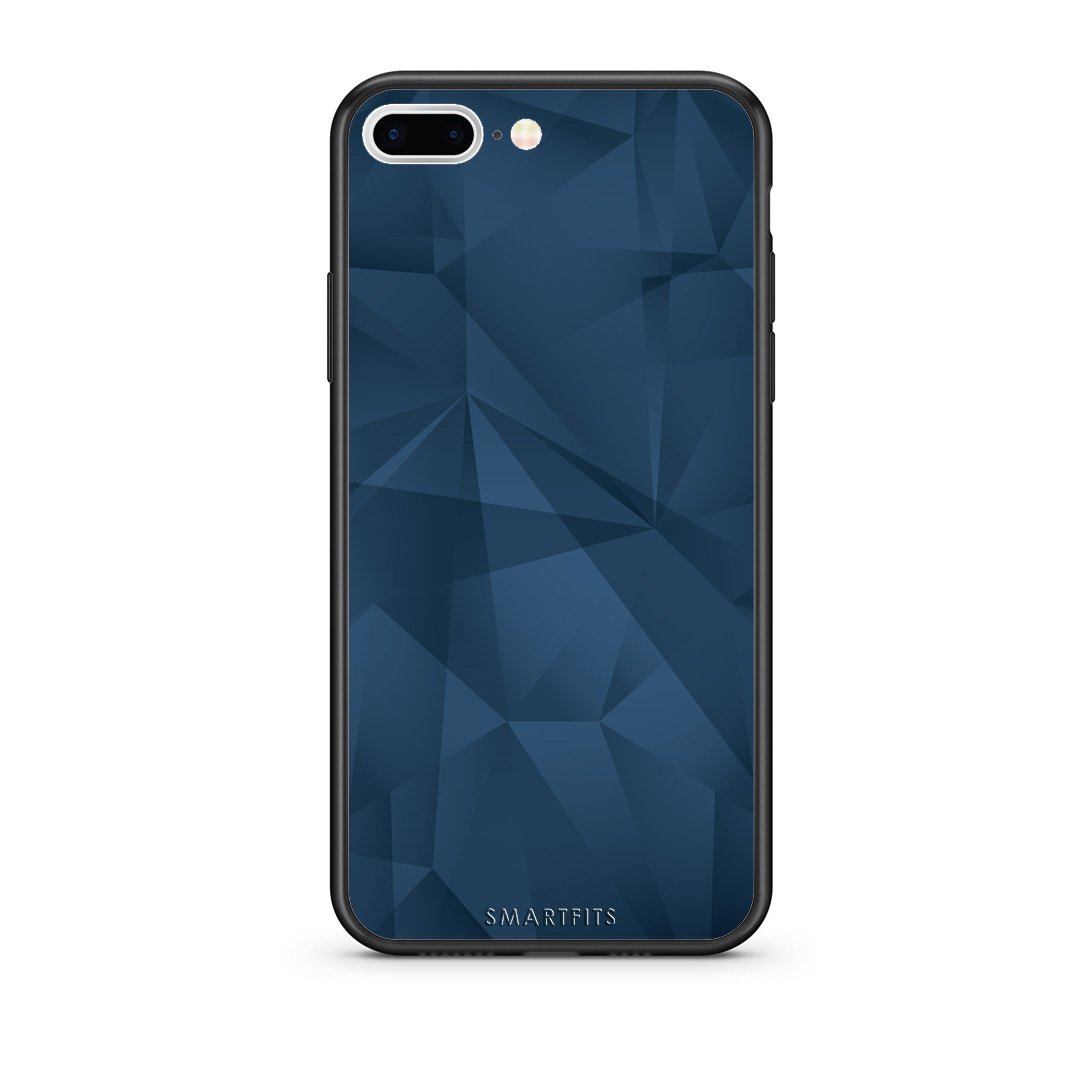 39 - iPhone 7 Plus/8 Plus Blue Abstract Geometric case, cover, bumper