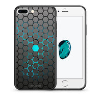 Thumbnail for Θήκη iPhone 7 Plus/8 Plus Hexagonal Geometric από τη Smartfits με σχέδιο στο πίσω μέρος και μαύρο περίβλημα | iPhone 7 Plus/8 Plus Hexagonal Geometric case with colorful back and black bezels