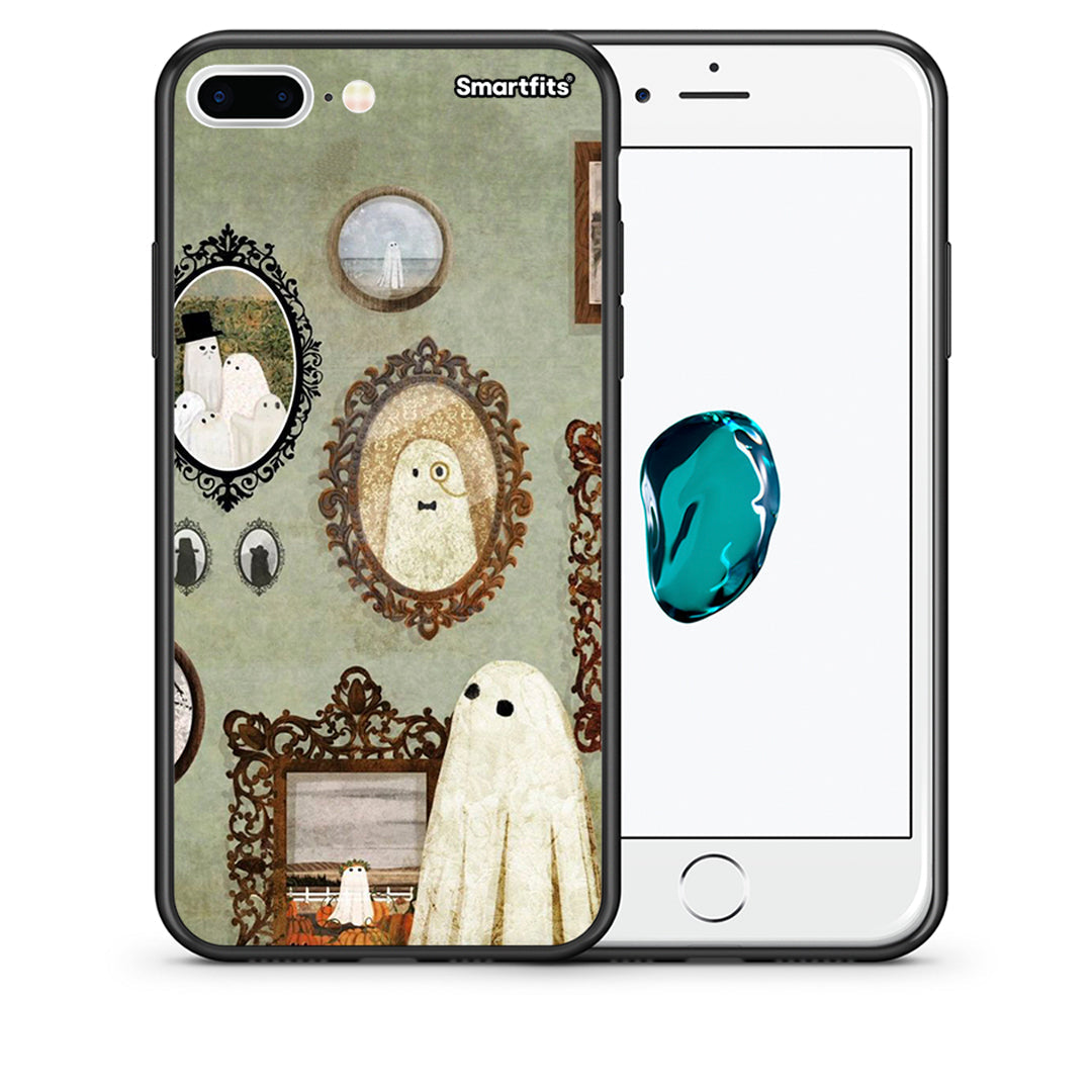 Θήκη iPhone 7 Plus / 8 Plus Halloween Ghost Season από τη Smartfits με σχέδιο στο πίσω μέρος και μαύρο περίβλημα | iPhone 7 Plus / 8 Plus Halloween Ghost Season case with colorful back and black bezels