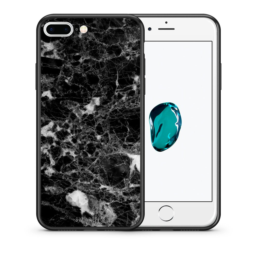 Θήκη iPhone 7 Plus/8 Plus Male Marble από τη Smartfits με σχέδιο στο πίσω μέρος και μαύρο περίβλημα | iPhone 7 Plus/8 Plus Male Marble case with colorful back and black bezels