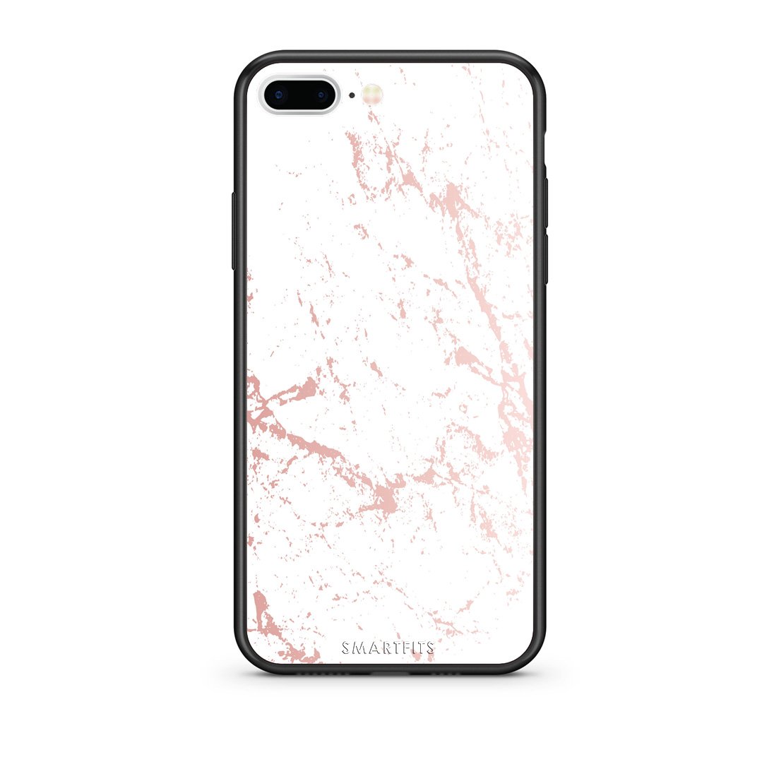 116 - iPhone 7 Plus/8 Plus Pink Splash Marble case, cover, bumper