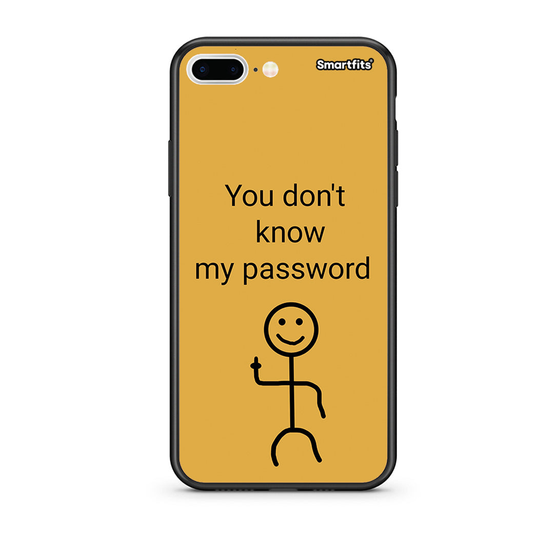 iPhone 7 Plus / 8 Plus My Password Θήκη από τη Smartfits με σχέδιο στο πίσω μέρος και μαύρο περίβλημα | Smartphone case with colorful back and black bezels by Smartfits