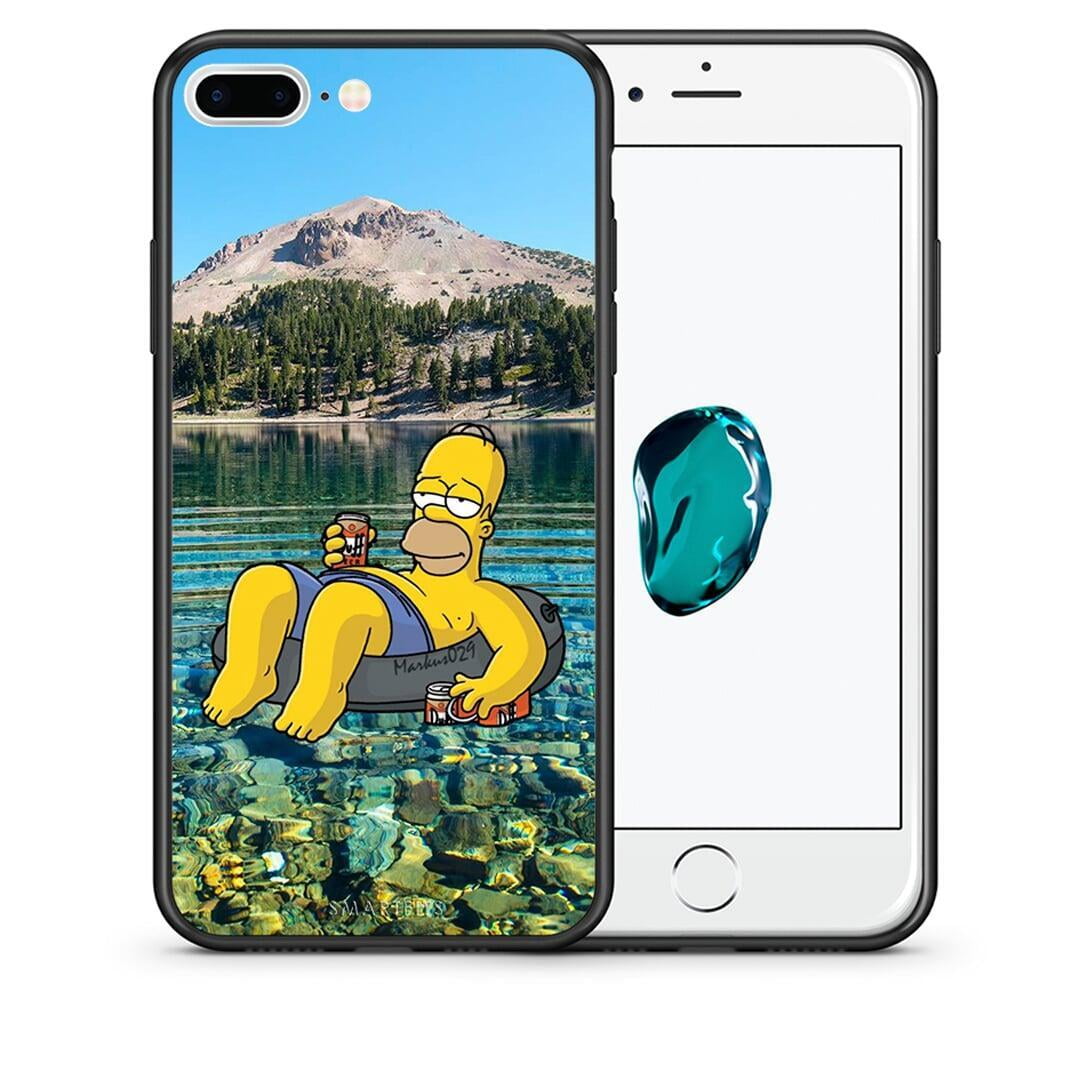 Θήκη iPhone 7 Plus / 8 Plus Summer Happiness από τη Smartfits με σχέδιο στο πίσω μέρος και μαύρο περίβλημα | iPhone 7 Plus / 8 Plus Summer Happiness case with colorful back and black bezels