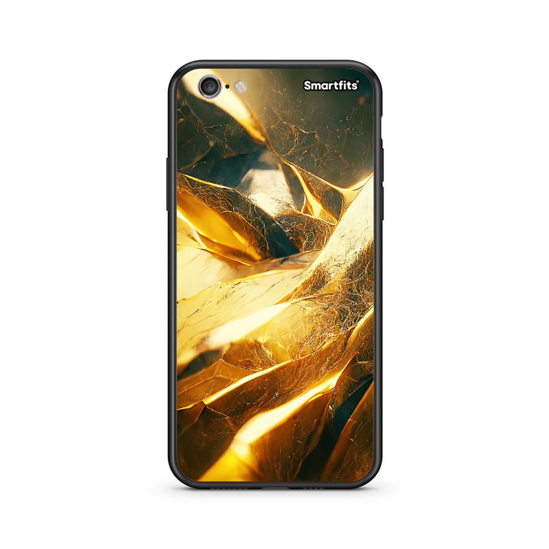 iphone 6 6s Real Gold θήκη από τη Smartfits με σχέδιο στο πίσω μέρος και μαύρο περίβλημα | Smartphone case with colorful back and black bezels by Smartfits