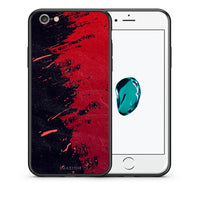 Thumbnail for Θήκη Αγίου Βαλεντίνου iPhone 7 / 8 / SE 2020 Red Paint από τη Smartfits με σχέδιο στο πίσω μέρος και μαύρο περίβλημα | iPhone 7 / 8 / SE 2020 Red Paint case with colorful back and black bezels