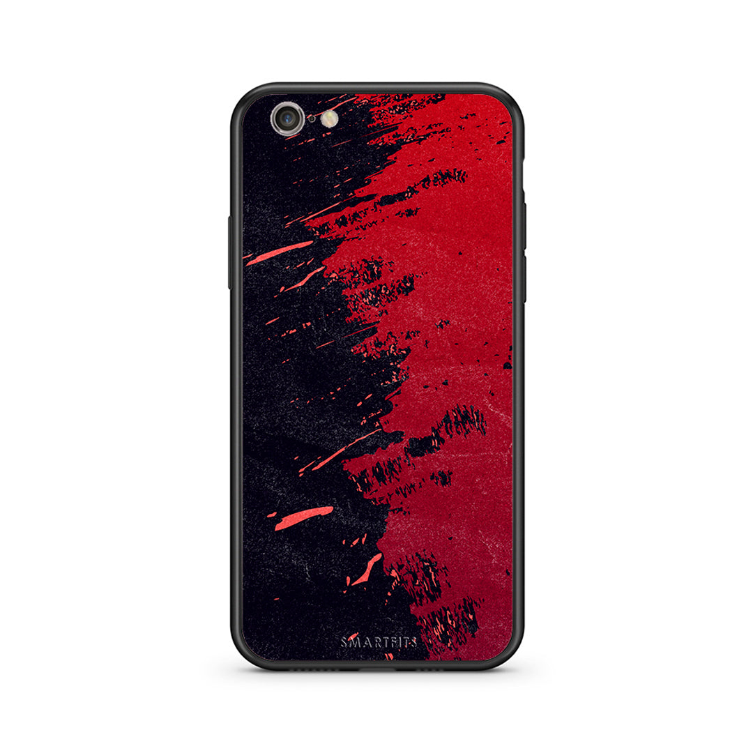 iPhone 7 / 8 Red Paint Θήκη Αγίου Βαλεντίνου από τη Smartfits με σχέδιο στο πίσω μέρος και μαύρο περίβλημα | Smartphone case with colorful back and black bezels by Smartfits