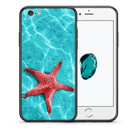Thumbnail for Θήκη iPhone 7 / 8 / SE 2020 Red Starfish από τη Smartfits με σχέδιο στο πίσω μέρος και μαύρο περίβλημα | iPhone 7 / 8 / SE 2020 Red Starfish case with colorful back and black bezels