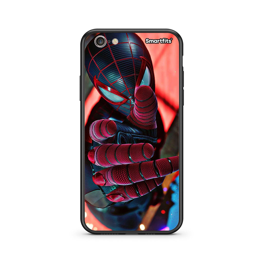 iphone 6 plus 6s plus Spider Hand Θήκη από τη Smartfits με σχέδιο στο πίσω μέρος και μαύρο περίβλημα | Smartphone case with colorful back and black bezels by Smartfits