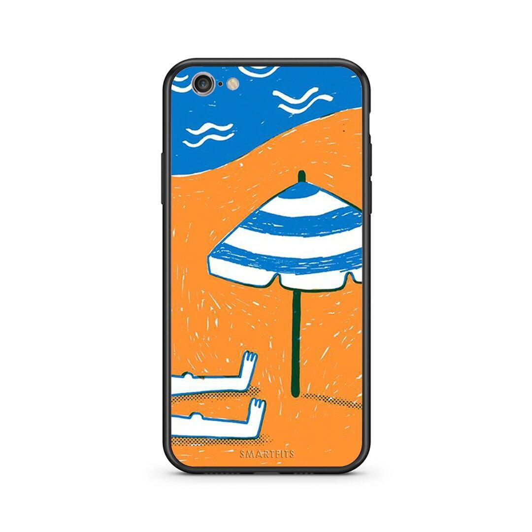 iphone 6 6s Summering Θήκη από τη Smartfits με σχέδιο στο πίσω μέρος και μαύρο περίβλημα | Smartphone case with colorful back and black bezels by Smartfits