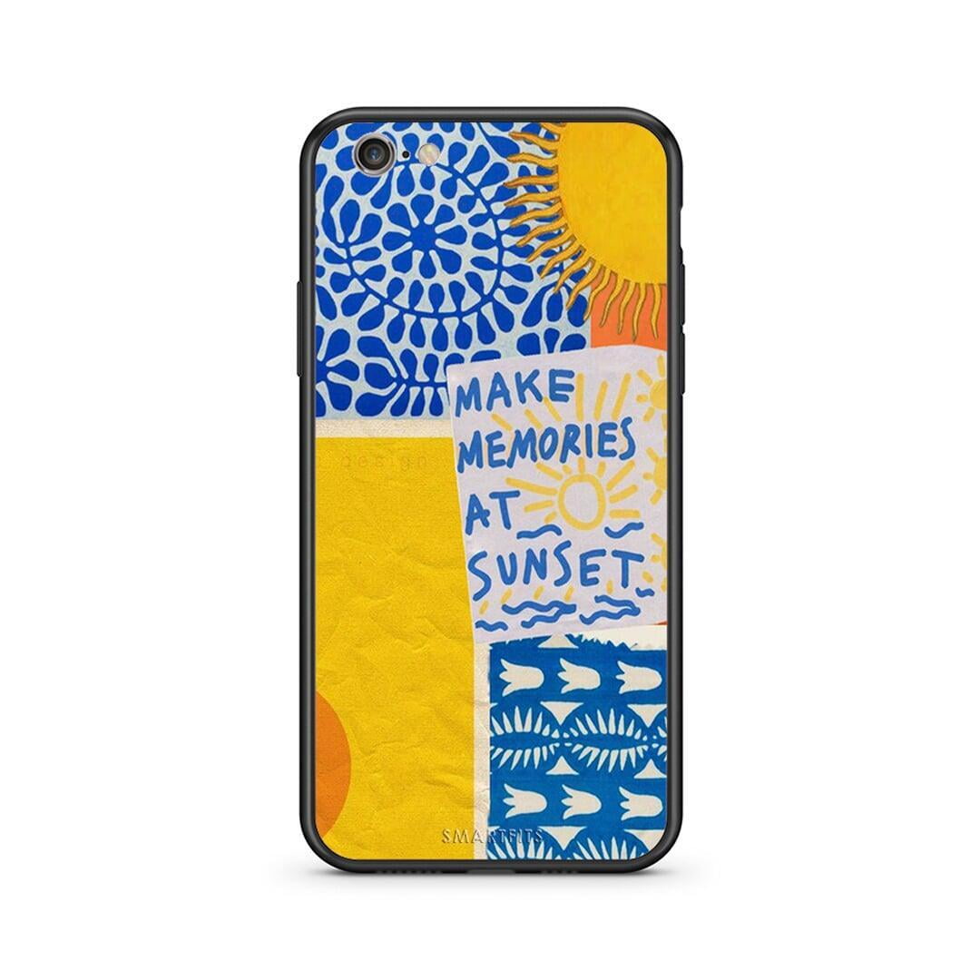 iphone 6 plus 6s plus Sunset Memories Θήκη από τη Smartfits με σχέδιο στο πίσω μέρος και μαύρο περίβλημα | Smartphone case with colorful back and black bezels by Smartfits