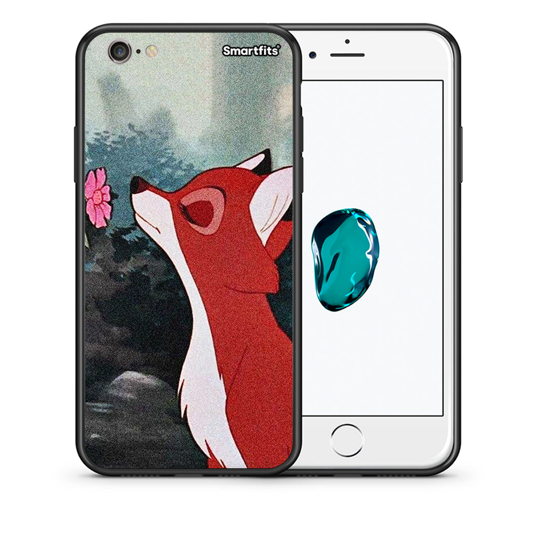 Θήκη iPhone 6/6s Tod And Vixey Love 2 από τη Smartfits με σχέδιο στο πίσω μέρος και μαύρο περίβλημα | iPhone 6/6s Tod And Vixey Love 2 case with colorful back and black bezels