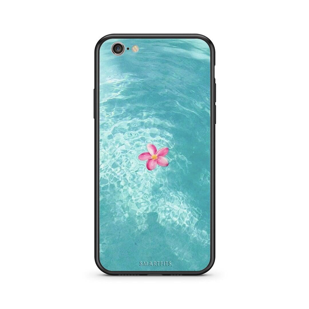 iphone 6 6s Water Flower Θήκη από τη Smartfits με σχέδιο στο πίσω μέρος και μαύρο περίβλημα | Smartphone case with colorful back and black bezels by Smartfits