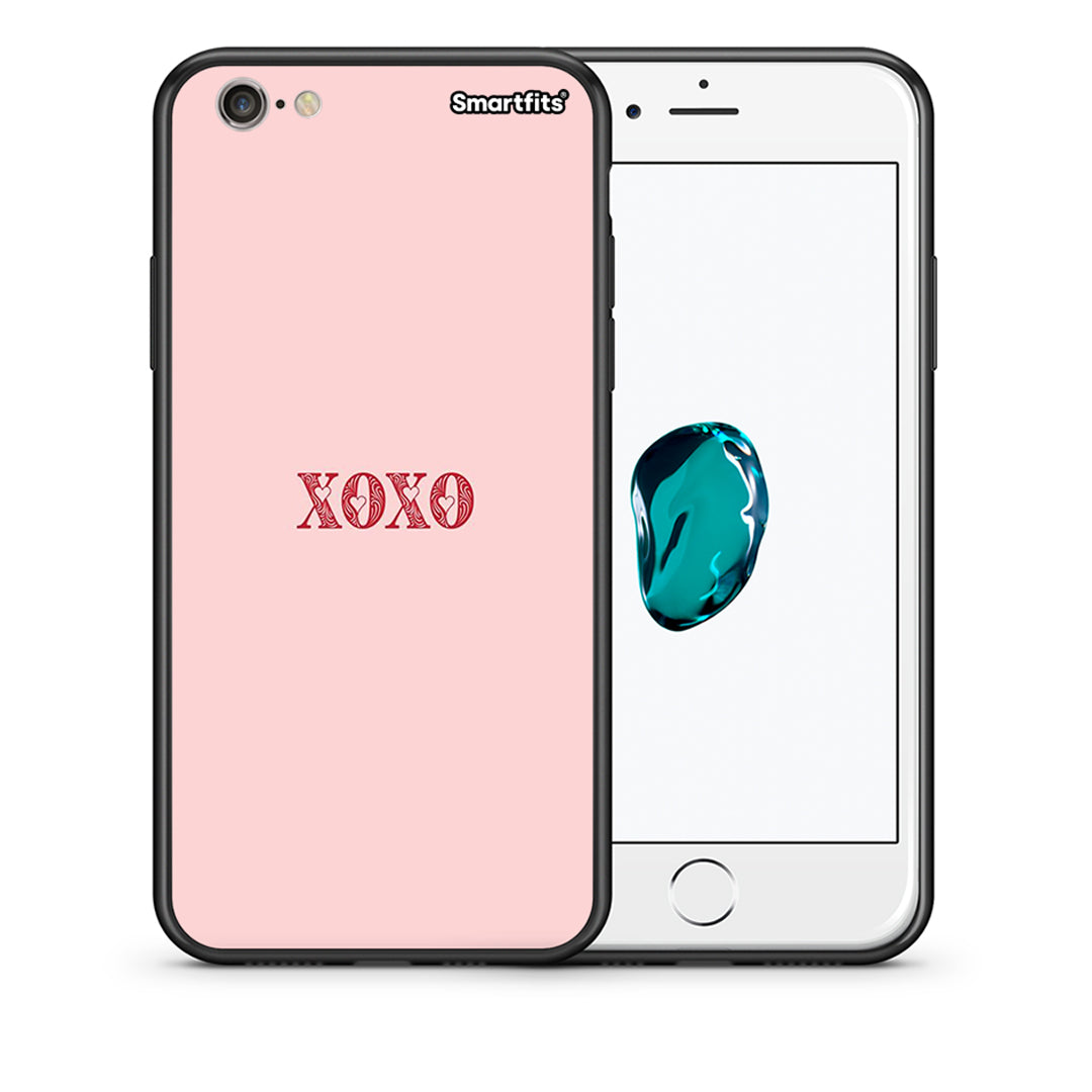 Θήκη iPhone 7/8/SE 2020 XOXO Love από τη Smartfits με σχέδιο στο πίσω μέρος και μαύρο περίβλημα | iPhone 7/8/SE 2020 XOXO Love case with colorful back and black bezels