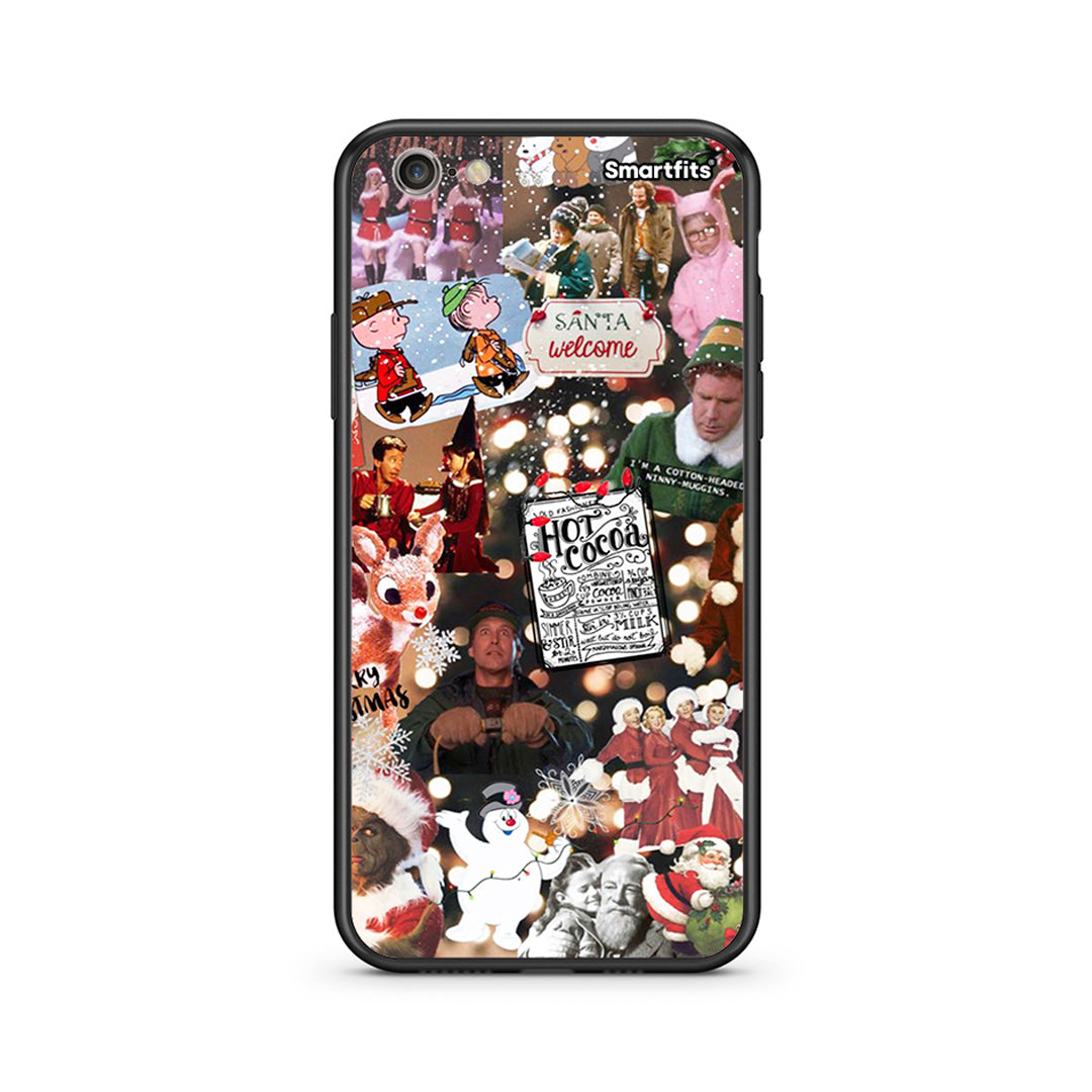 iphone 6 6s Xmas Movies θήκη από τη Smartfits με σχέδιο στο πίσω μέρος και μαύρο περίβλημα | Smartphone case with colorful back and black bezels by Smartfits